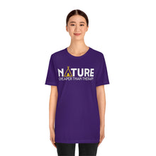 Load image into Gallery viewer, Nature Cheaper Than Therapy Motivational Soft Unisex Jersey Short Sleeve Tee
