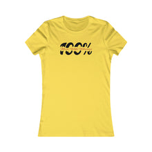 Load image into Gallery viewer, 100% Mom Wife Women Favorite Tee Motivational Female Power Affirmation
