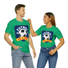 Load image into Gallery viewer, Futbol Is Life Unisex Jersey Crew Neck T-shirt
