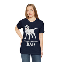 Load image into Gallery viewer, Labrador Retriever Dad Soft Unisex Jersey Short Sleeve Tee

