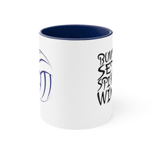 Load image into Gallery viewer, Bump Set Spike Win Accent Coffee Mug, 11oz
