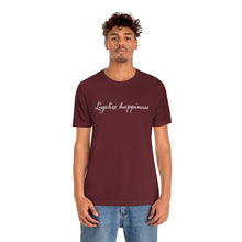 Load image into Gallery viewer, Legalize Happiness Motivational Unisex Jersey Short Sleeve Tee
