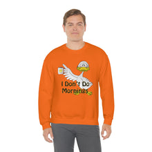 Load image into Gallery viewer, I Don’t Do Mornings Unisex Heavy Blend™ Crewneck Sweatshirt
