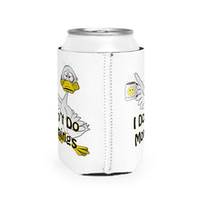 Load image into Gallery viewer, I Don’t Do Mornings Tried Duck drinking coffee Can Cooler Sleeve
