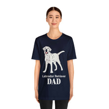 Load image into Gallery viewer, Labrador Retriever Dad Soft Unisex Jersey Short Sleeve Tee
