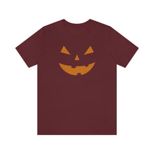 Load image into Gallery viewer, Halloween Pumpkin Face Unisex Jersey Short Sleeve Tee
