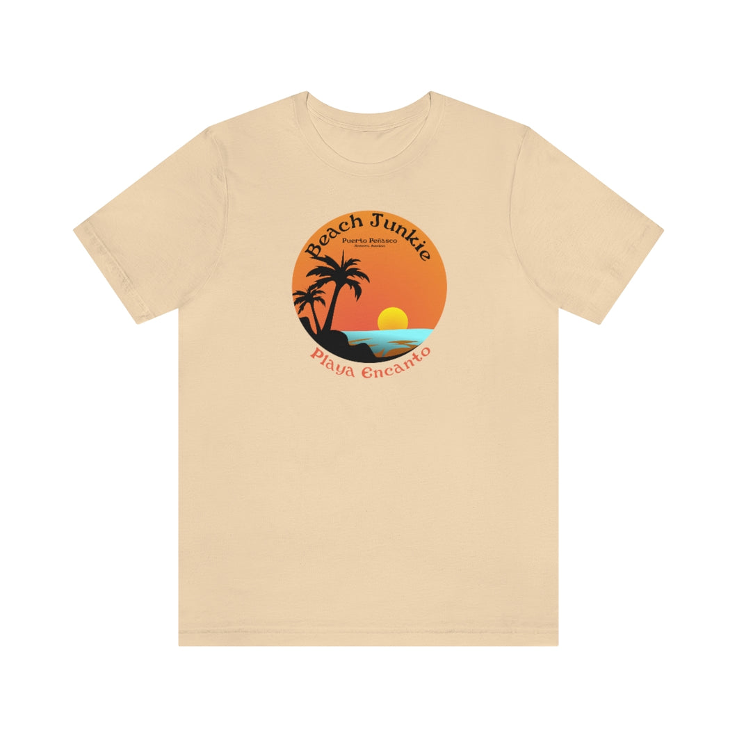 Beach Junkie Playa Encanto Sonora Mexico Unisex Jersey Short Sleeve Tee