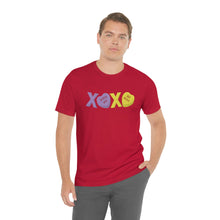 Load image into Gallery viewer, XOXO Kiss Me Be Mine Sweetheart Candy Valentines Day Unisex Jersey Short Sleeve Tee
