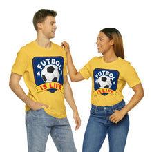 Load image into Gallery viewer, Futbol Is Life Unisex Jersey Crew Neck T-shirt
