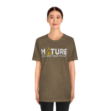 Load image into Gallery viewer, Nature Cheaper Than Therapy Motivational Soft Unisex Jersey Short Sleeve Tee
