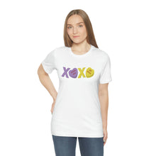 Load image into Gallery viewer, XOXO Kiss Me Be Mine Sweetheart Candy Valentines Day Unisex Jersey Short Sleeve Tee
