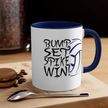 Load image into Gallery viewer, Bump Set Spike Win Accent Coffee Mug, 11oz
