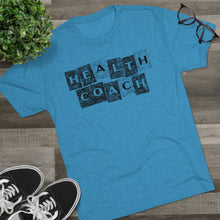 Load image into Gallery viewer, Health Coach Grunge Panels Motivational Men&#39;s Tri-Blend Crew Tee
