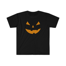 Load image into Gallery viewer, Halloween Pumpkin Face Unisex Softstyle T-Shirt
