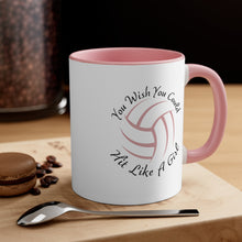 Load image into Gallery viewer, You Wish You Could Hit Like A Girl Accent Coffee Mug, 11oz
