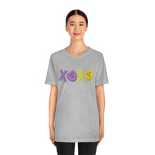 Load image into Gallery viewer, XOXO Kiss Me Be Mine Sweetheart Candy Valentines Day Unisex Jersey Short Sleeve Tee
