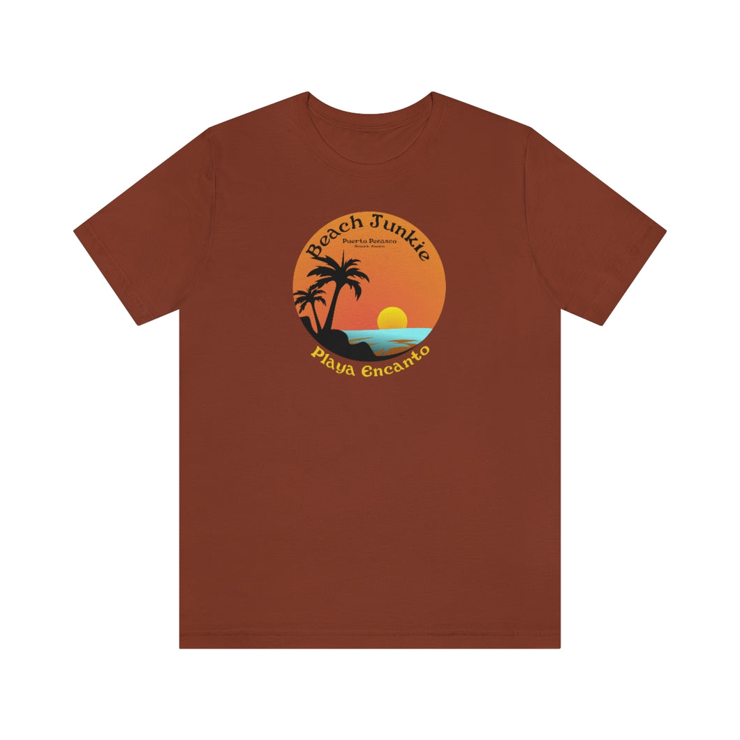 Beach Junkie Playa Encanto Sonora Mexico Unisex Jersey Short Sleeve Tee