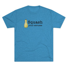 Load image into Gallery viewer, Squash your Excuses Men&#39;s Tri-Blend Crew Tee
