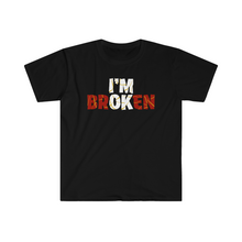 Load image into Gallery viewer, I’m Broken Kentsugi Style Motivation Unisex Softstyle T-Shirt
