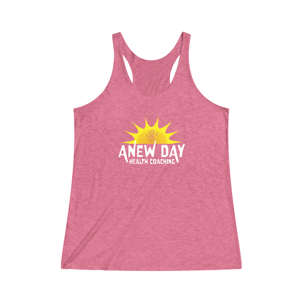 ANEW Day Health Coaching Women's Tri-Blend Racerback Tank