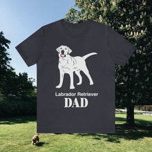 Load image into Gallery viewer, Labrador Retriever Dad Soft Unisex Jersey Short Sleeve Tee
