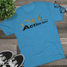 Load image into Gallery viewer, Shhh Action Speaks Unisex Tri-Blend Crew Tee
