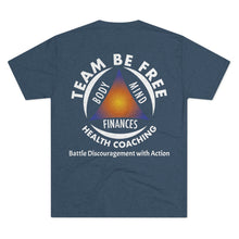 Load image into Gallery viewer, Team Be Free Health Coaching Men&#39;s Tri-Blend Crew Tee
