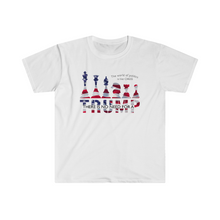 Load image into Gallery viewer, The World of Politics is Like Chess There is No Need for a Trump USA Unisex Softstyle T-Shirt
