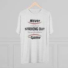 Load image into Gallery viewer, Striking Out Men&#39;s Tri-Blend Crew Tee
