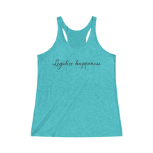 Load image into Gallery viewer, Legalize Happiness Motivational Women&#39;s Tri-Blend Racerback Tank
