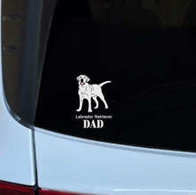 Load image into Gallery viewer, Labrador Retriever Dad Transparent Outdoor Stickers, Die-Cut, 1pcs
