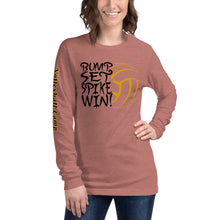 Load image into Gallery viewer, Bump Set Spike Win Volleyball Soft Unisex Long Sleeve Tee
