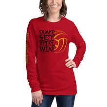 Load image into Gallery viewer, Bump Set Spike Win Volleyball Soft Unisex Long Sleeve Tee
