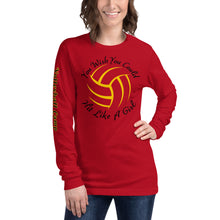 Load image into Gallery viewer, You Wish You Could Hit Like A Girl Soft Unisex Long Sleeve Tee
