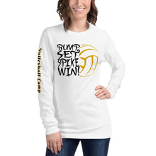 Load image into Gallery viewer, Bump Set Spike Win Volleyball Soft Unisex Long Sleeve Tee
