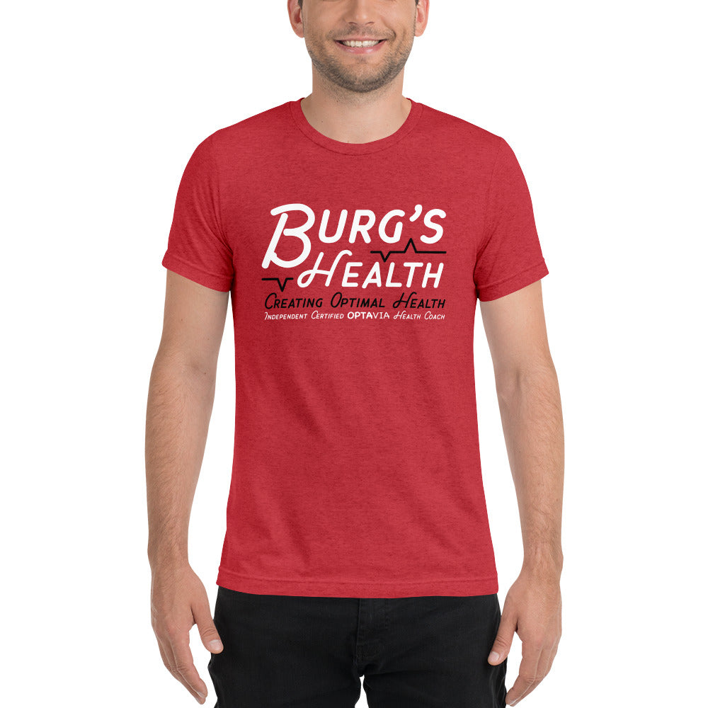 Burg’s Health Tri-Blend Short sleeve crew neck t-shirt