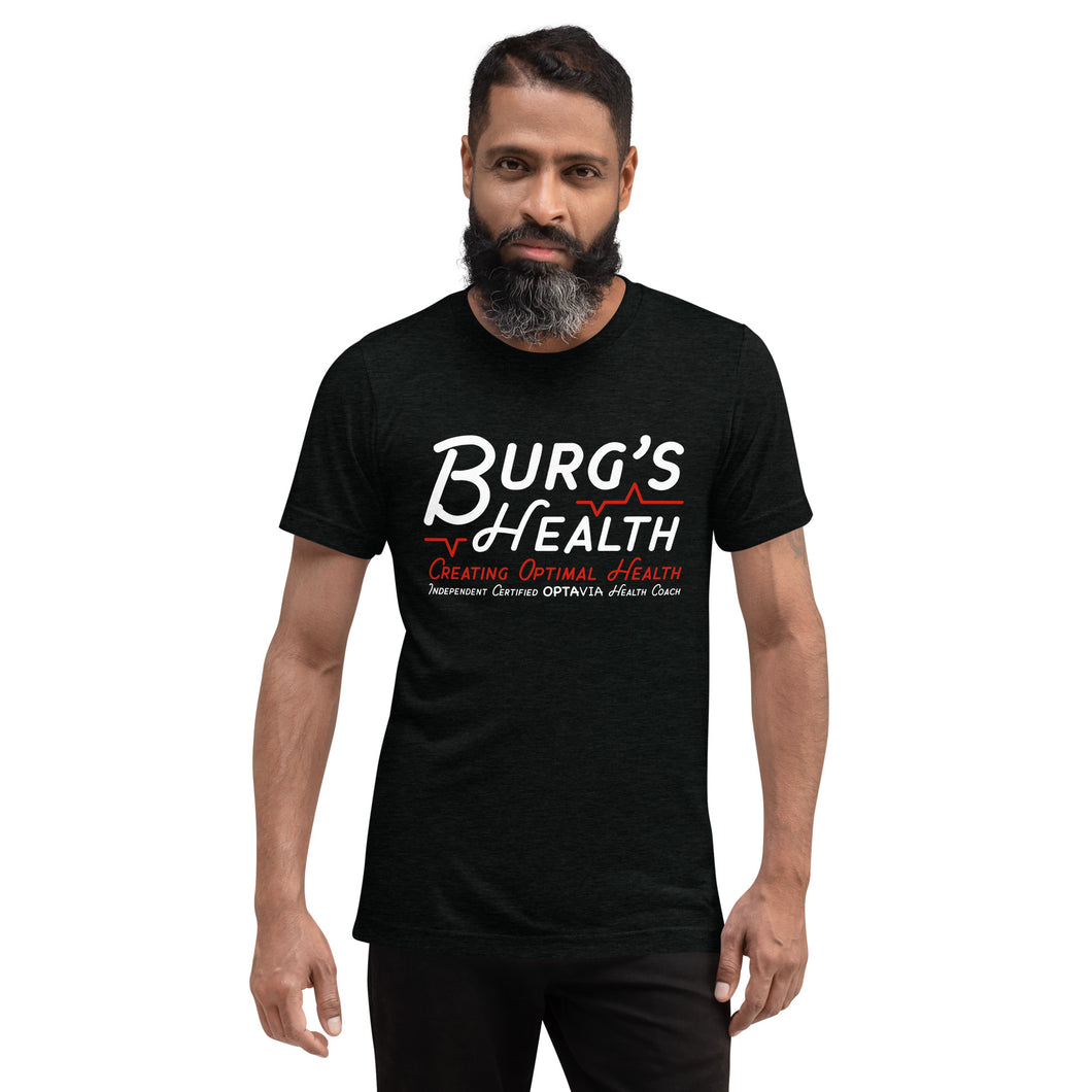 Burg’s Health Tri-Blend Short sleeve crew neck t-shirt