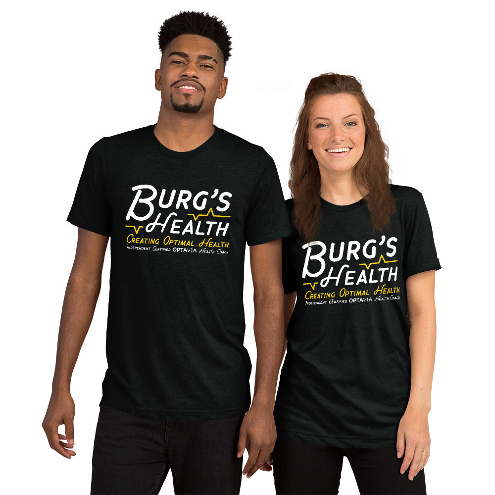 Burg’s Health Tri-Blend Short sleeve crew neck t-shirt