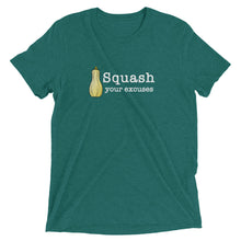 Load image into Gallery viewer, Squash your Excuses Tri-Blend Unisex Short sleeve Crew Neck t-shirt
